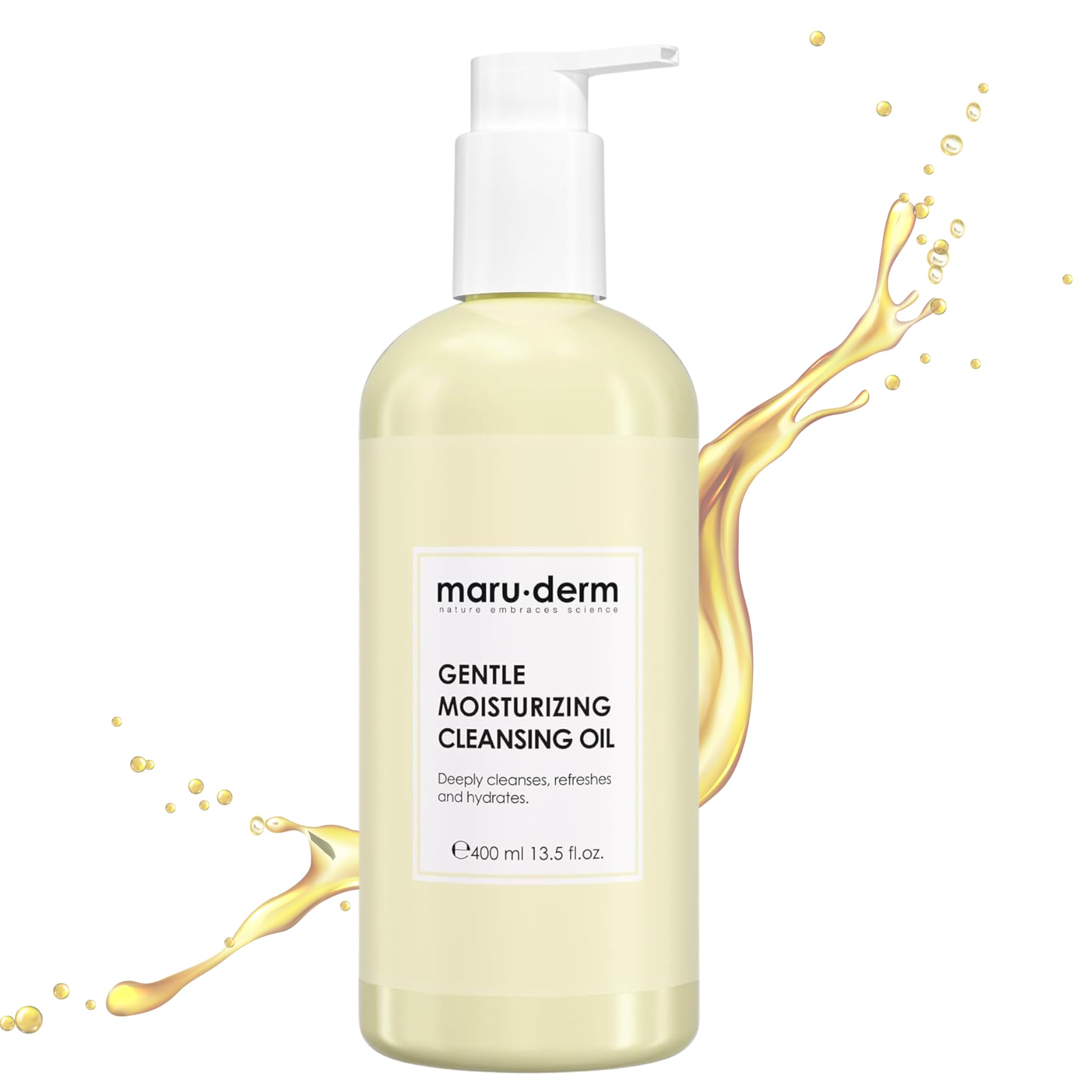 Gentle Cleansing Oil for Face & Body - Makeup Remover & Double Cleanser with Niacinamide & Panthenol - Removes Sunscreen, Sebum & Impurities, Hydrating Formula for Sensitive & Dry Skin – 200ml