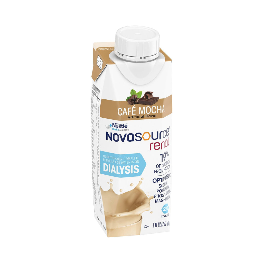 NOVASOURCE Renal Vanilla Dialysis Protein Shakes, 8 Fl Oz, 24pk