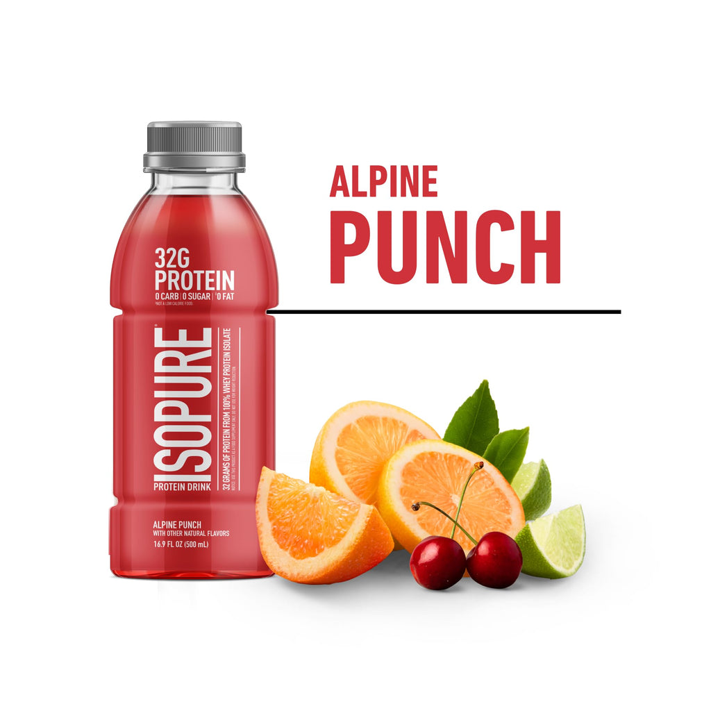 Isopure Zero Carb Clear Protein Drink, Apple Melon 12 Count