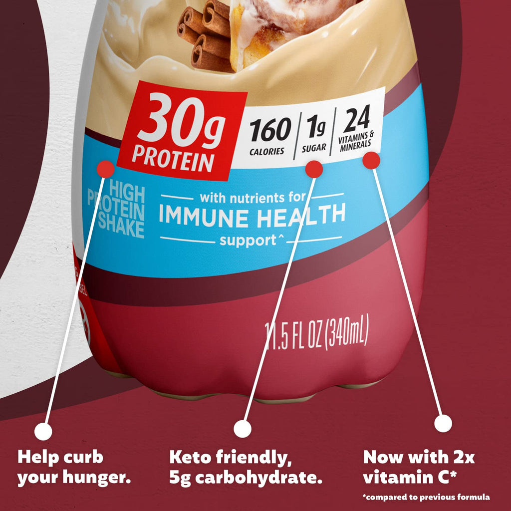 Premier Protein 30g High Protein Shake, Peaches & Cream, 12 Pack