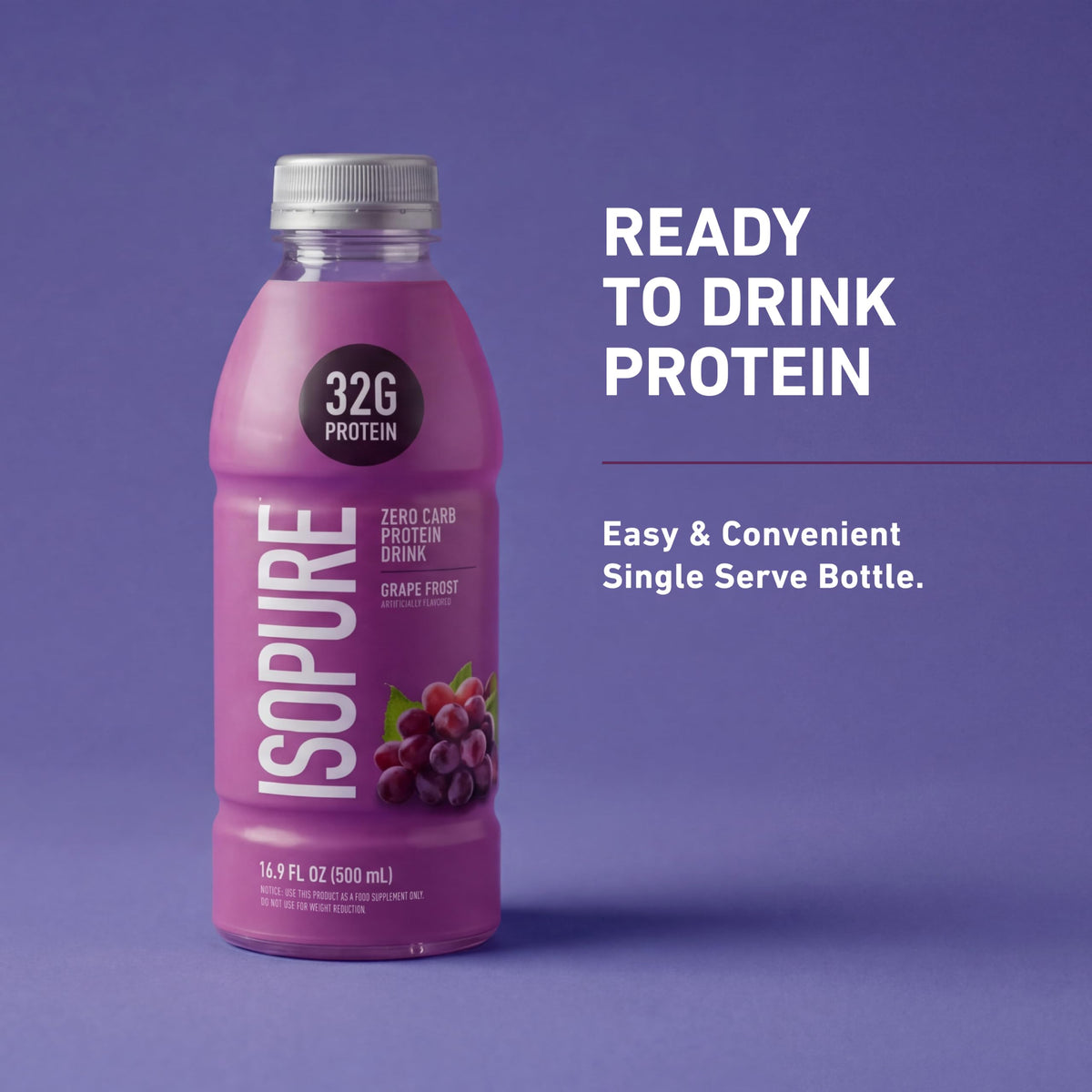 Isopure Zero Carb Clear Protein Drink, Apple Melon 12 Count