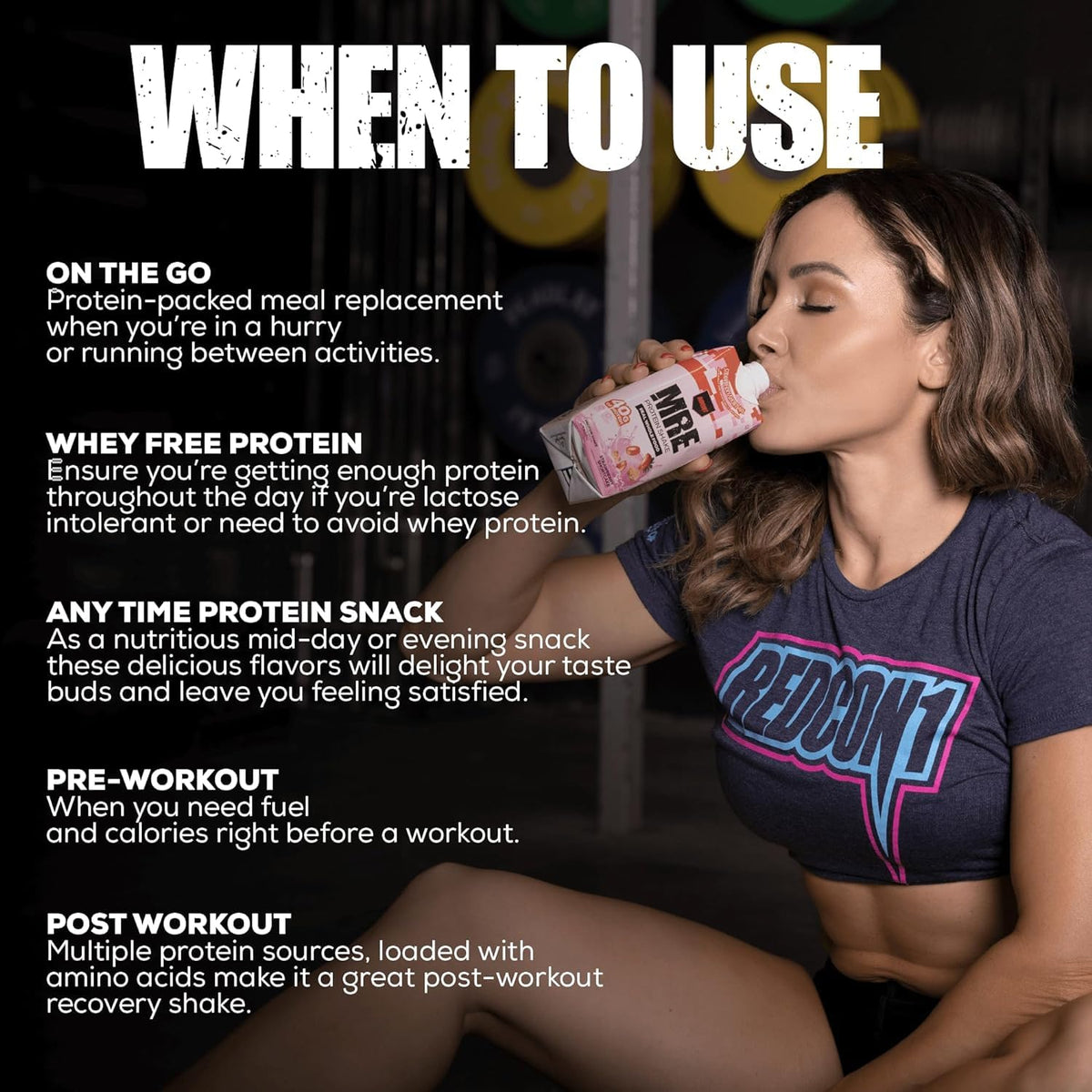 REDCON1 MRE RTD Protein Shake | Milk Chocolate | Lactose Free, 40g Protein - 12 Pack, 14 oz