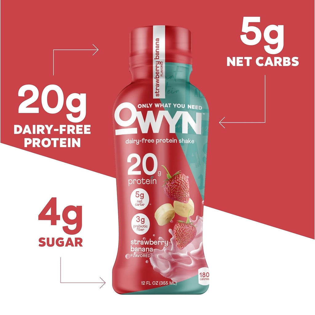 OWYN Only What You Need Cold Brew Coffee Flavored 20g Protein Shake, 12 Ct