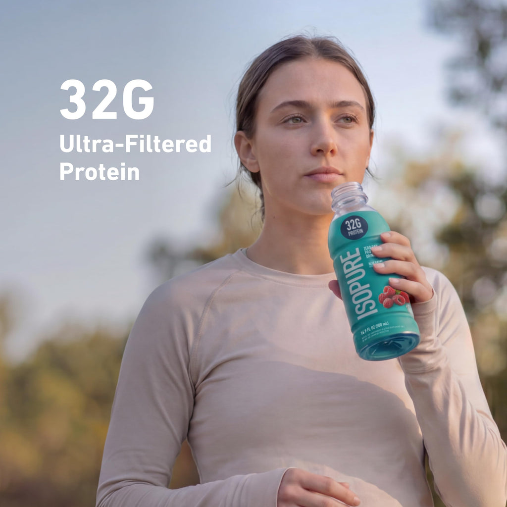 Isopure Zero Carb Clear Protein Drink, Apple Melon 12 Count