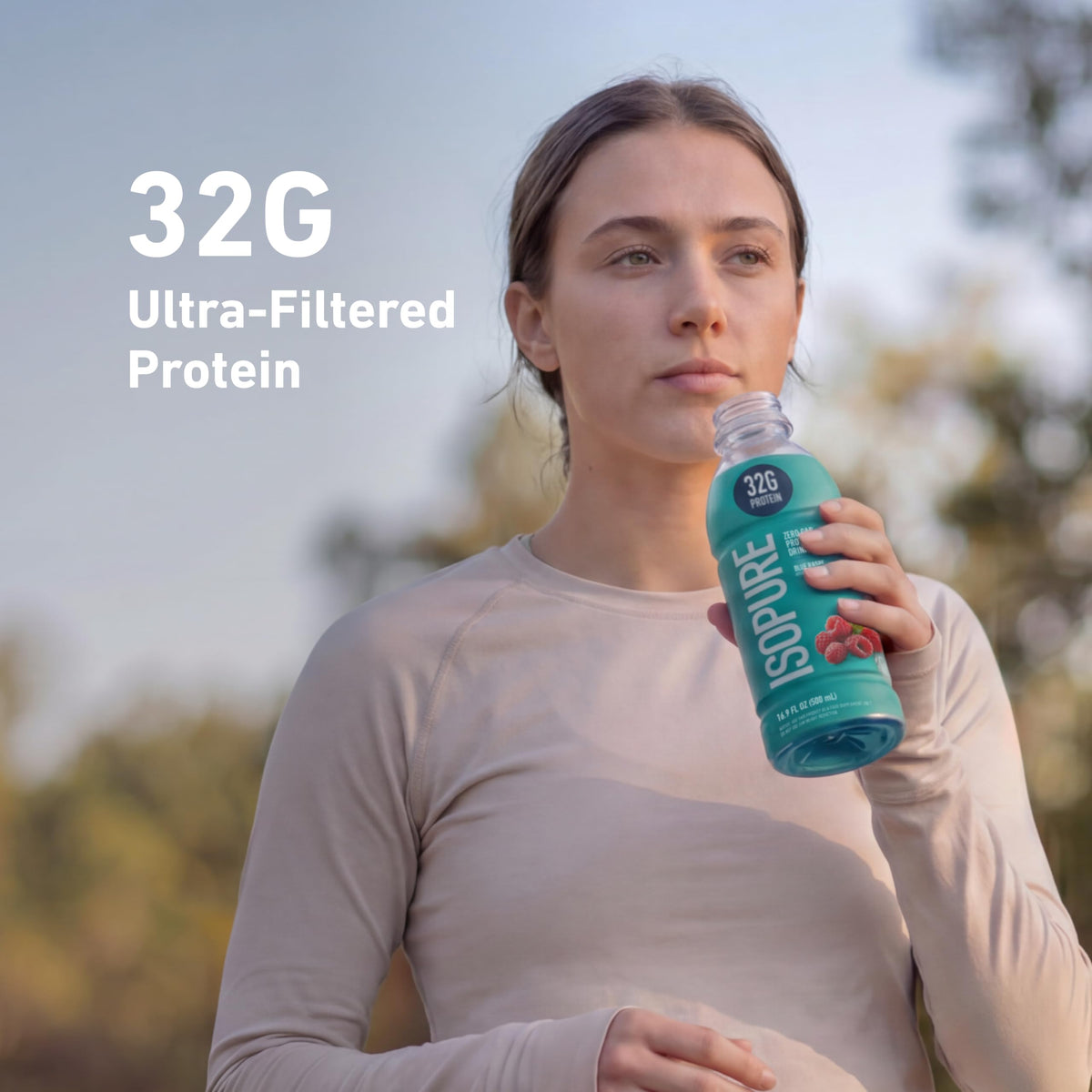 Isopure Zero Carb Clear Protein Drink, Apple Melon 12 Count