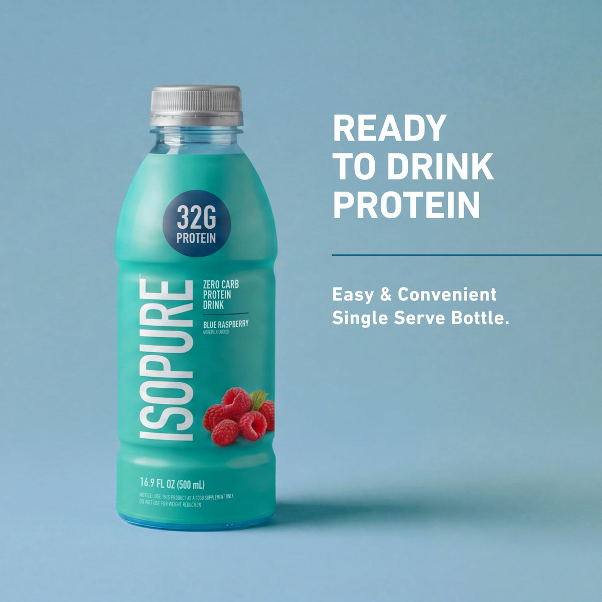 Isopure Zero Carb Clear Protein Drink, Apple Melon 12 Count