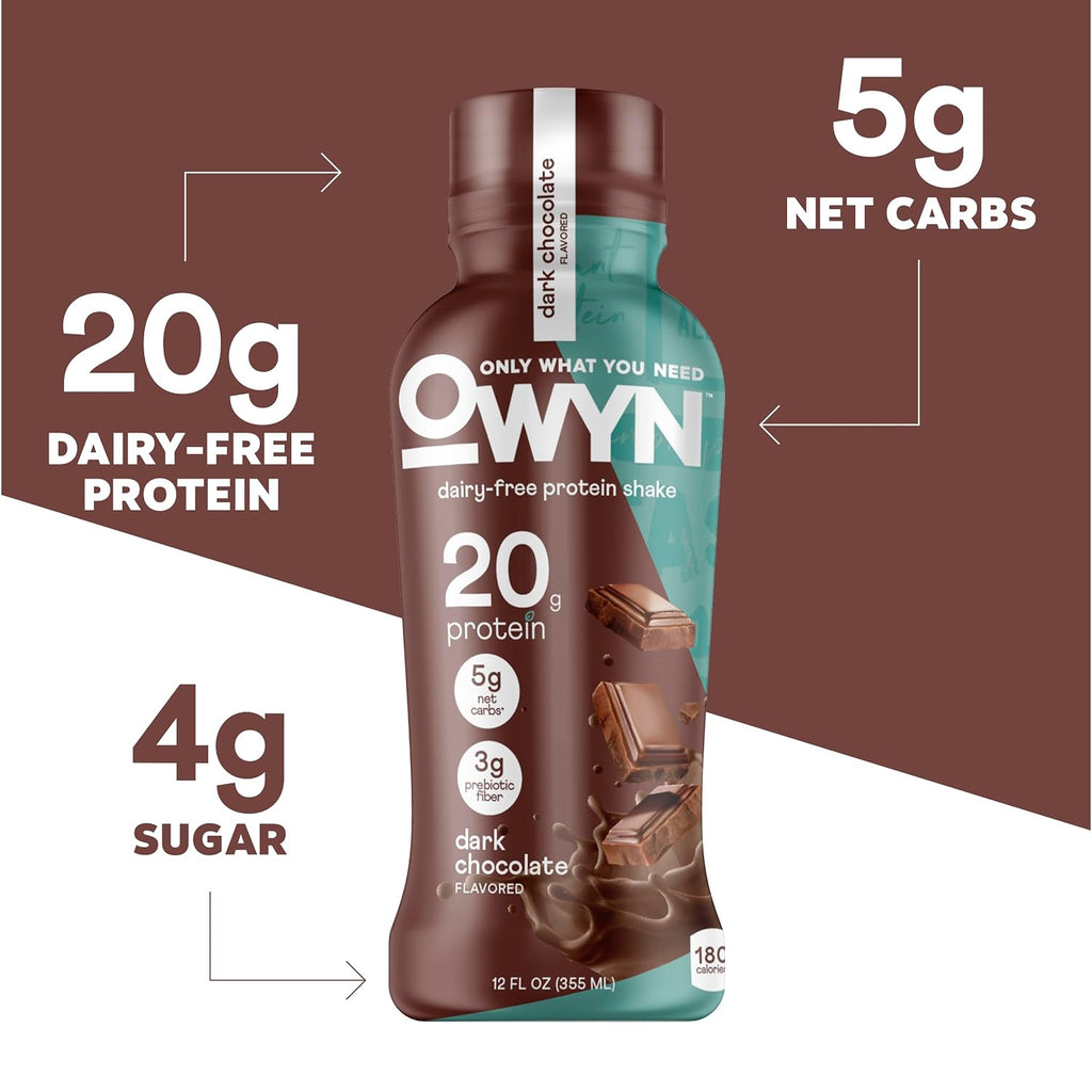 OWYN Only What You Need Cold Brew Coffee Flavored 20g Protein Shake, 12 Ct