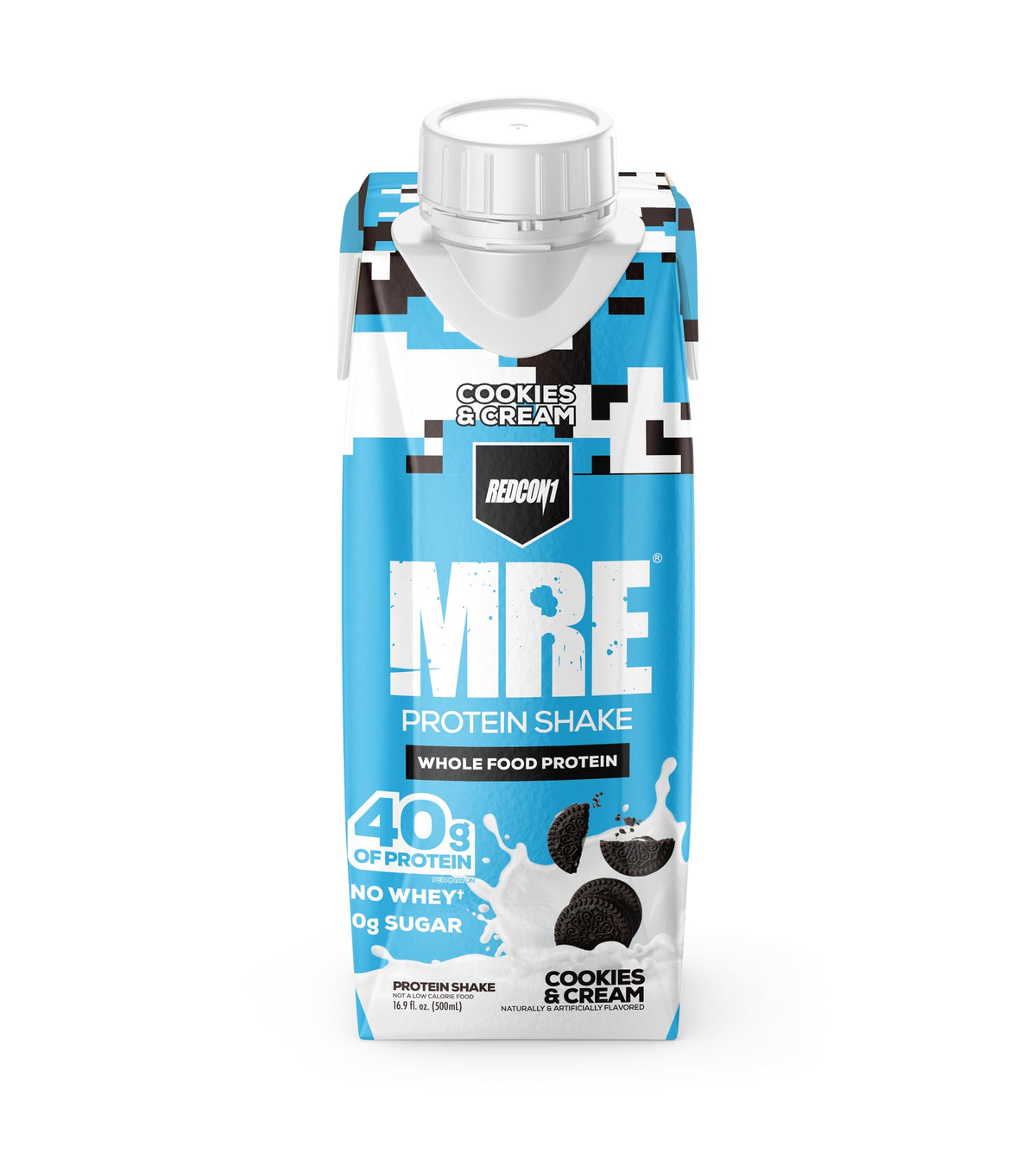 REDCON1 MRE RTD Protein Shake | Milk Chocolate | Lactose Free, 40g Protein - 12 Pack, 14 oz