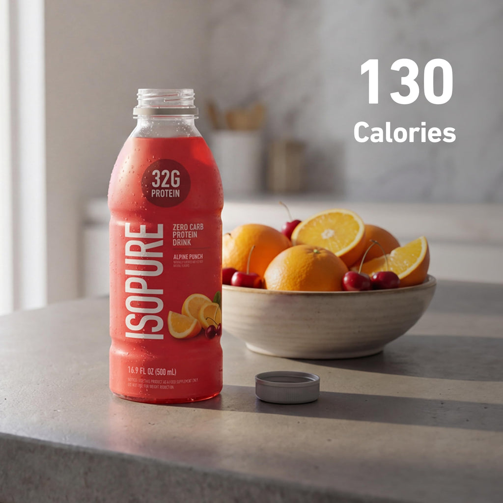 Isopure Zero Carb Clear Protein Drink, Apple Melon 12 Count
