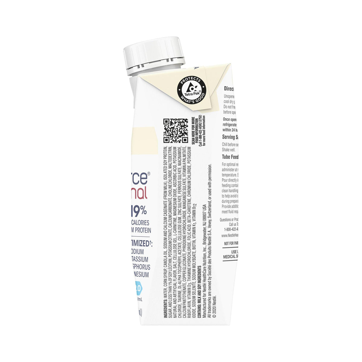 NOVASOURCE Renal Vanilla Dialysis Protein Shakes, 8 Fl Oz, 24pk