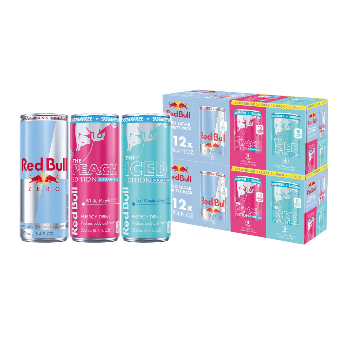 Red Bull Sugarfree Energy Drink, Iced Vanilla Berry, Iced Edition