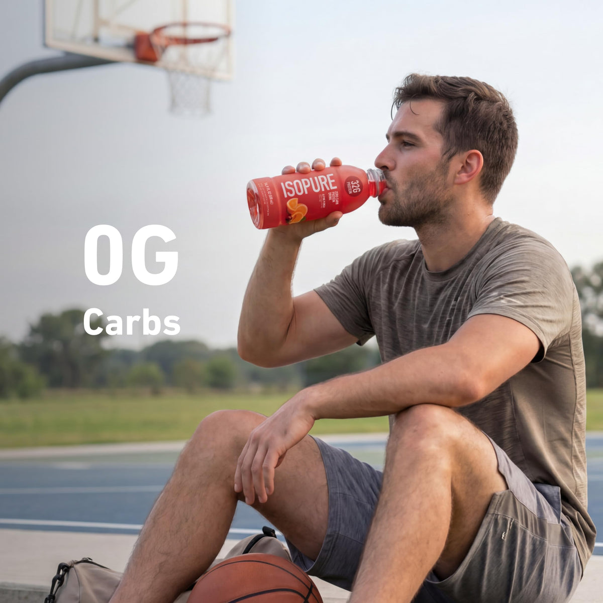 Isopure Zero Carb Clear Protein Drink, Apple Melon 12 Count