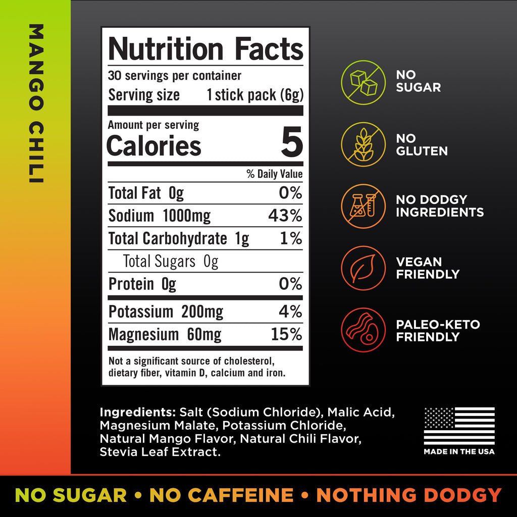 LMNT Zero Sugar Electrolytes - Raw Unflavored Salt | Drink Mix | 30-Count