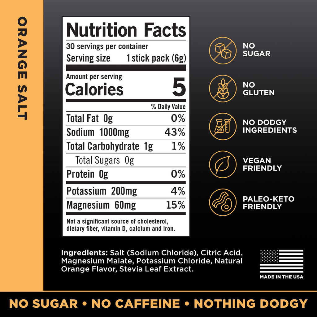 LMNT Zero Sugar Electrolytes - Raw Unflavored Salt | Drink Mix | 30-Count