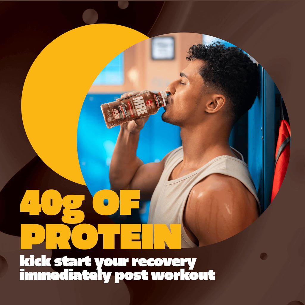 REDCON1 MRE RTD Protein Shake | Milk Chocolate | Lactose Free, 40g Protein - 12 Pack, 14 oz