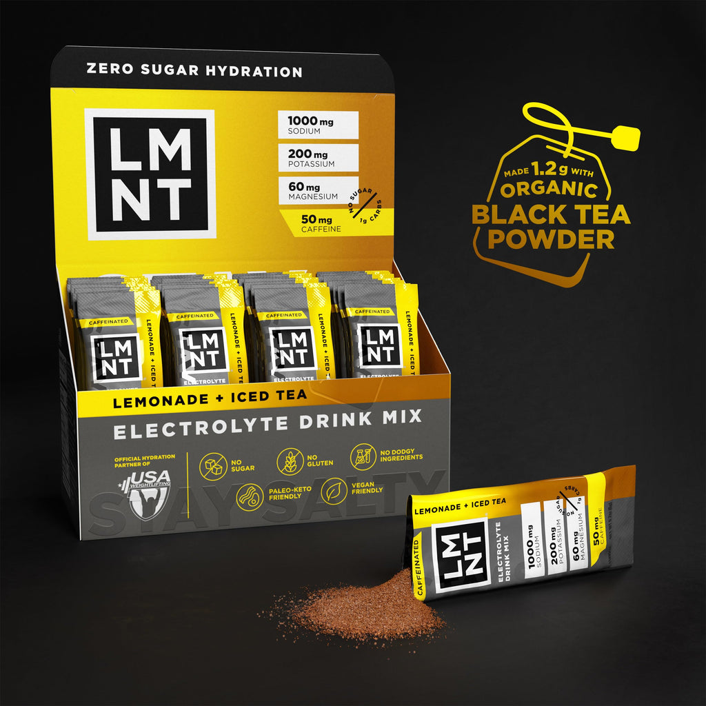 LMNT Zero Sugar Electrolytes - Raw Unflavored Salt | Drink Mix | 30-Count