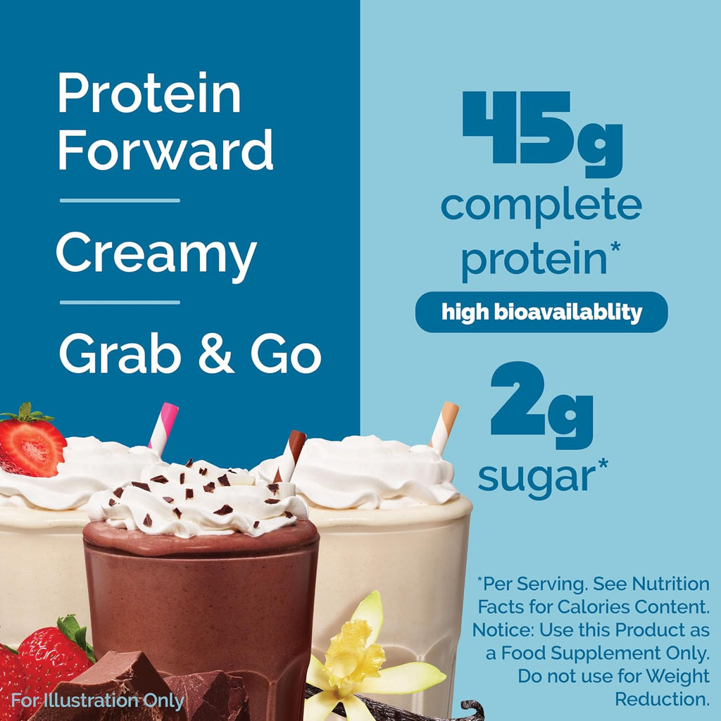 Quest Nutrition Strawberry Protein Shake, 45g Protein, 2g Sugar, 12 Count