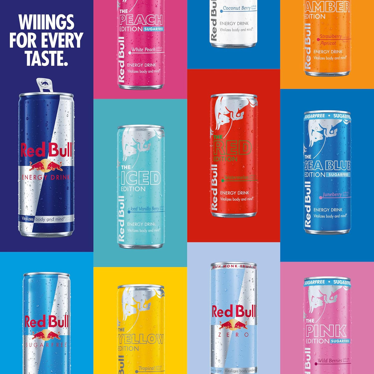 Red Bull Sugarfree Energy Drink, Iced Vanilla Berry, Iced Edition